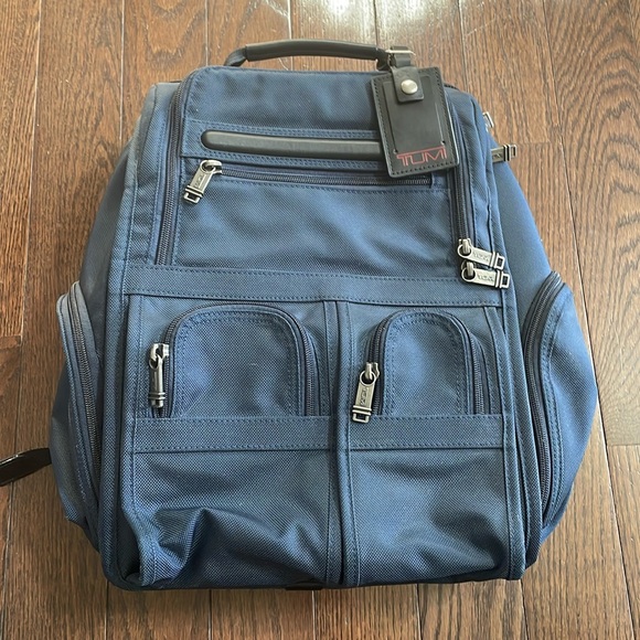 Tumi Alpha laptop backpack blue unisex - Picture 1 of 10